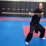 Wing Chun & Jiu-Jitsu Melbourne - Karate Master in Dragon Pole Strike -Dragonpolestrike01