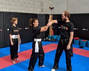 Sensei Declan teaching students wing chun martial artsWing-Chun-Jiu-Jit